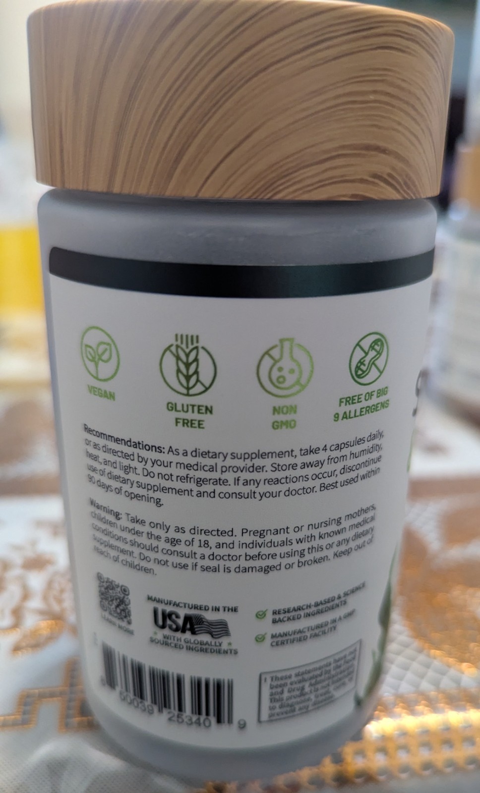 SNAP Supplements Spirulina & Chlorella Greens 120 Vegan Caps Exp 11/2028