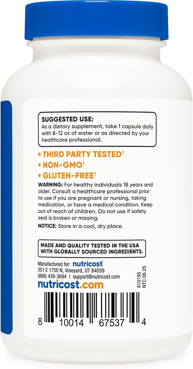 Nutricost Milk Thistle 250mg (1000mg Equivalent), 240 Vegetarian Capsules