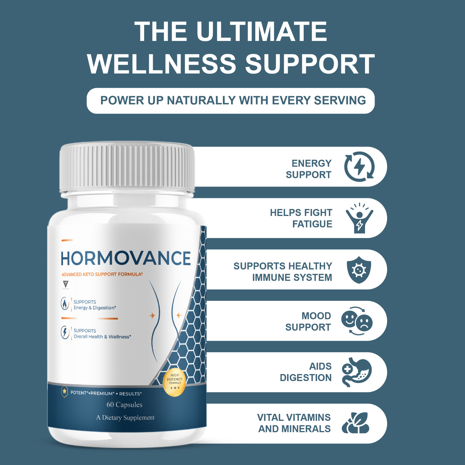 (3 Pack) HORMOVANCE Advanced Keto Support, HORMO VANCE Formula (180 Capsules)