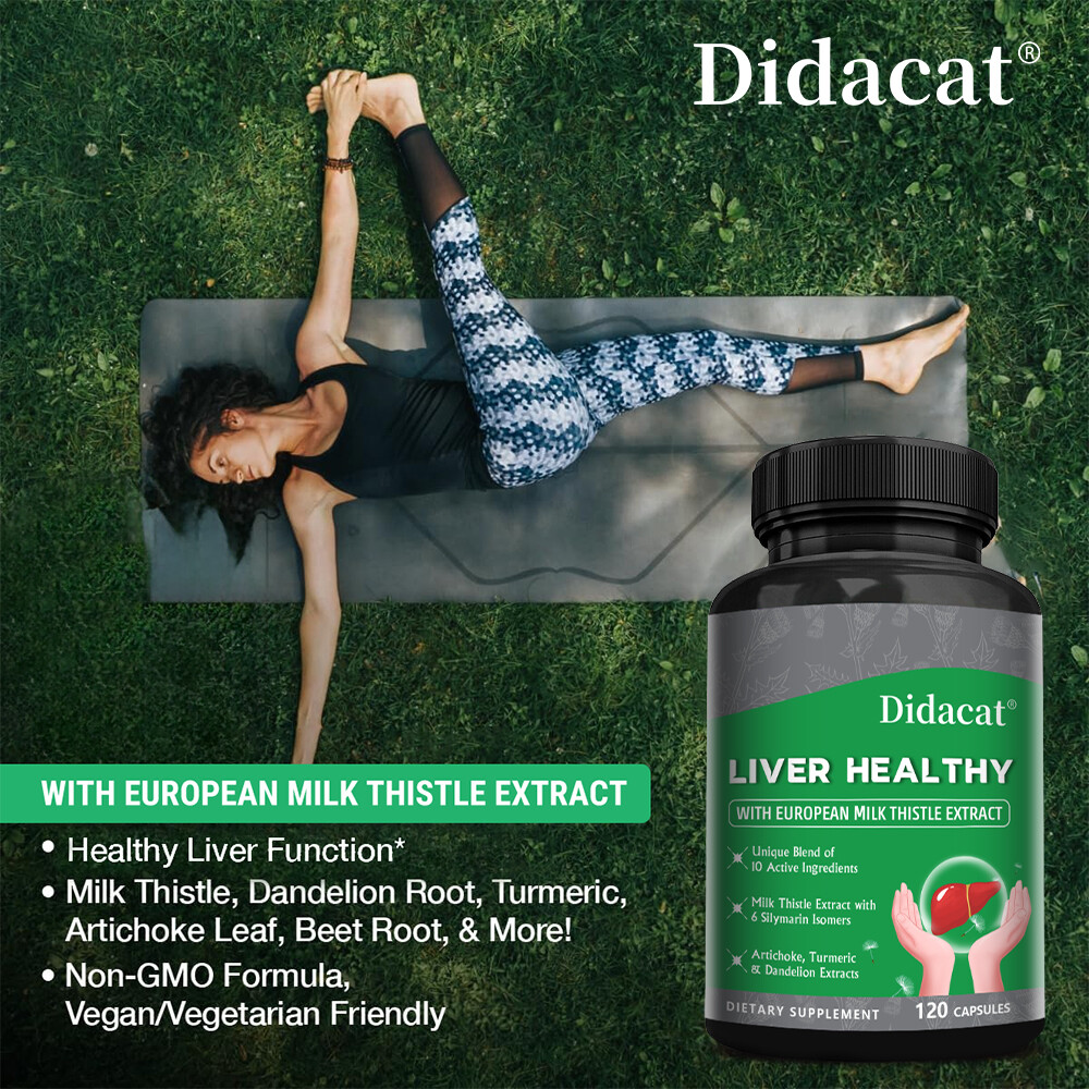 Liver Health Formula Milk Thistle Artichoke Dandelion Root Beetroot Detox