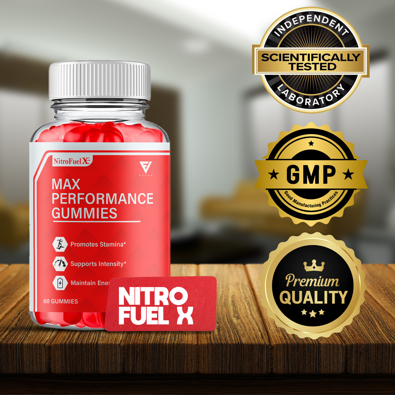 (2 Pack) Nitro Fuel X Gummies NitroFuel X Performance Supplement (120 Gummies)