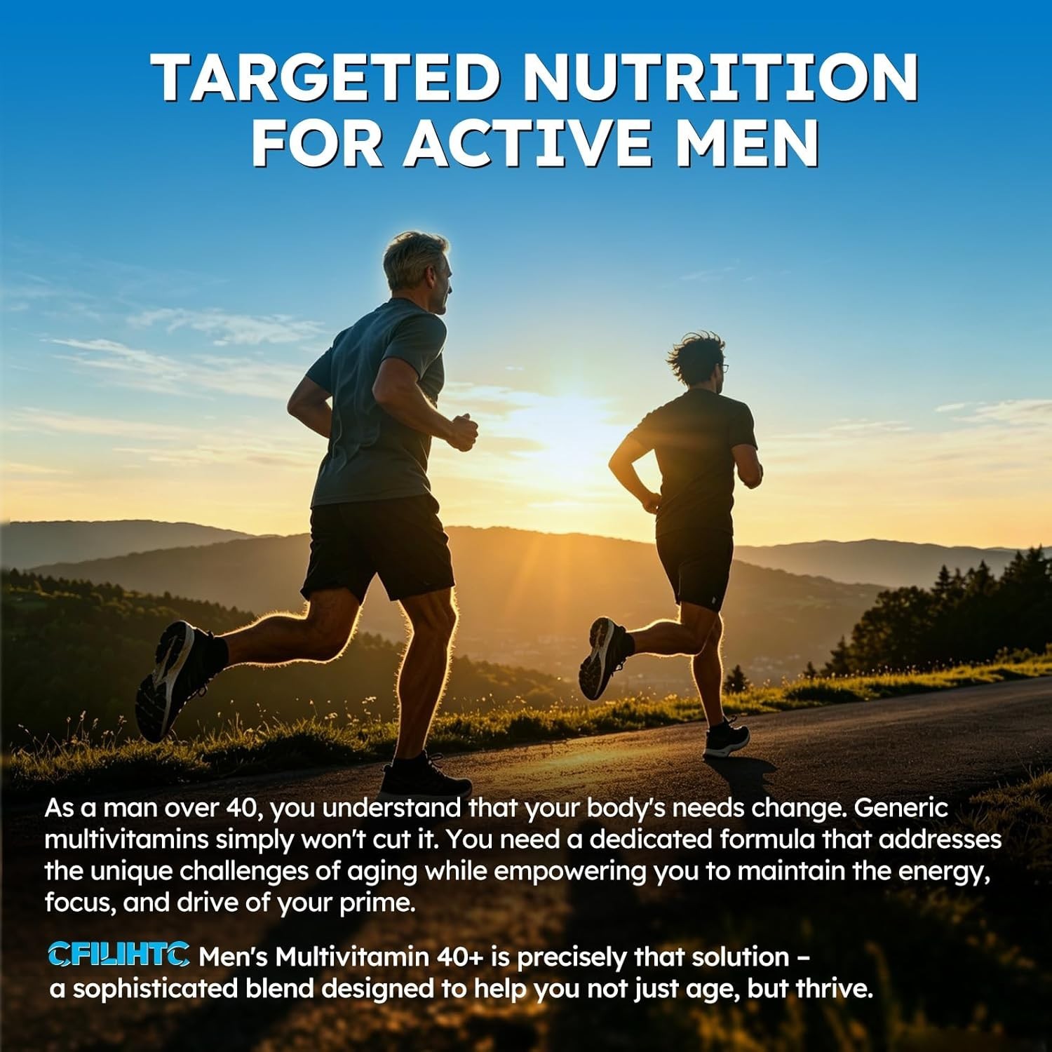 CFILIHTC Multivitamin for Men 40+, All-in-One Daily Vitamin Supplement, Coverage
