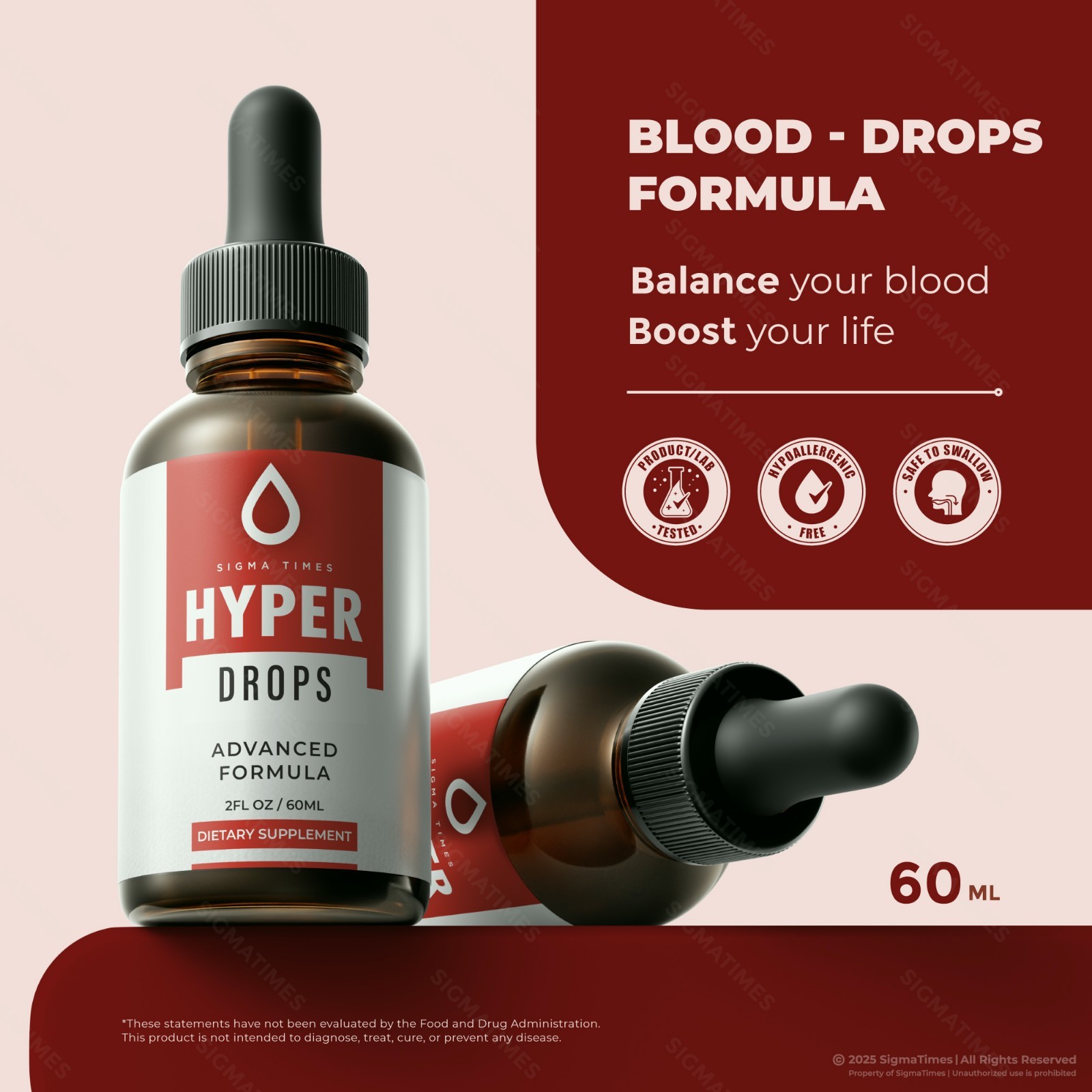 Hyper Drops, Blood Support Supplement & Metabolic Balance (30 servs)