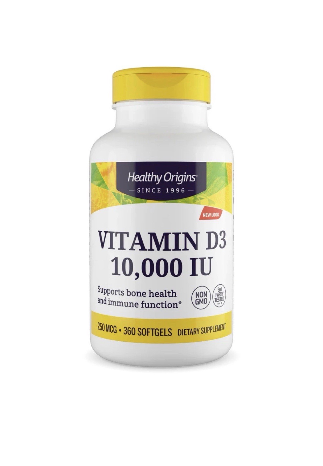 Healthy Origins Vitamin D3 10,000 IU (250 mcg) | 360 Softgels Exp 8/28