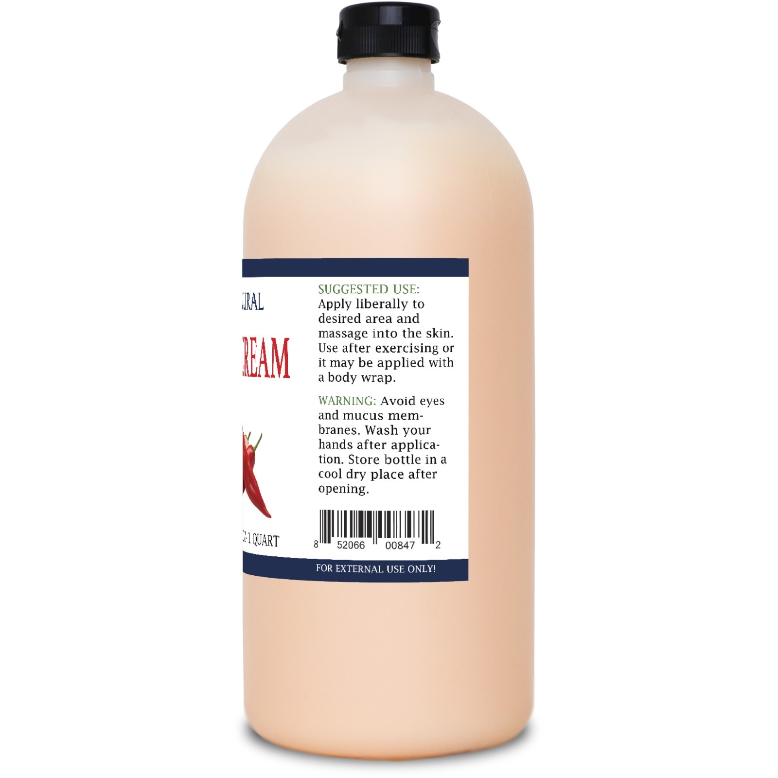 Organic Hot Cream-Cellulite Cream-Muscle Rub (32 Ounce)