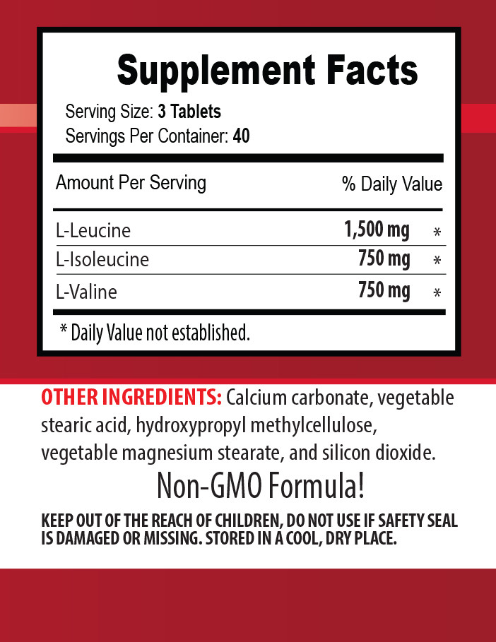 L-Isoleucine amino acid – BCAA 3000mg 3 Bottles – increase workout endurance