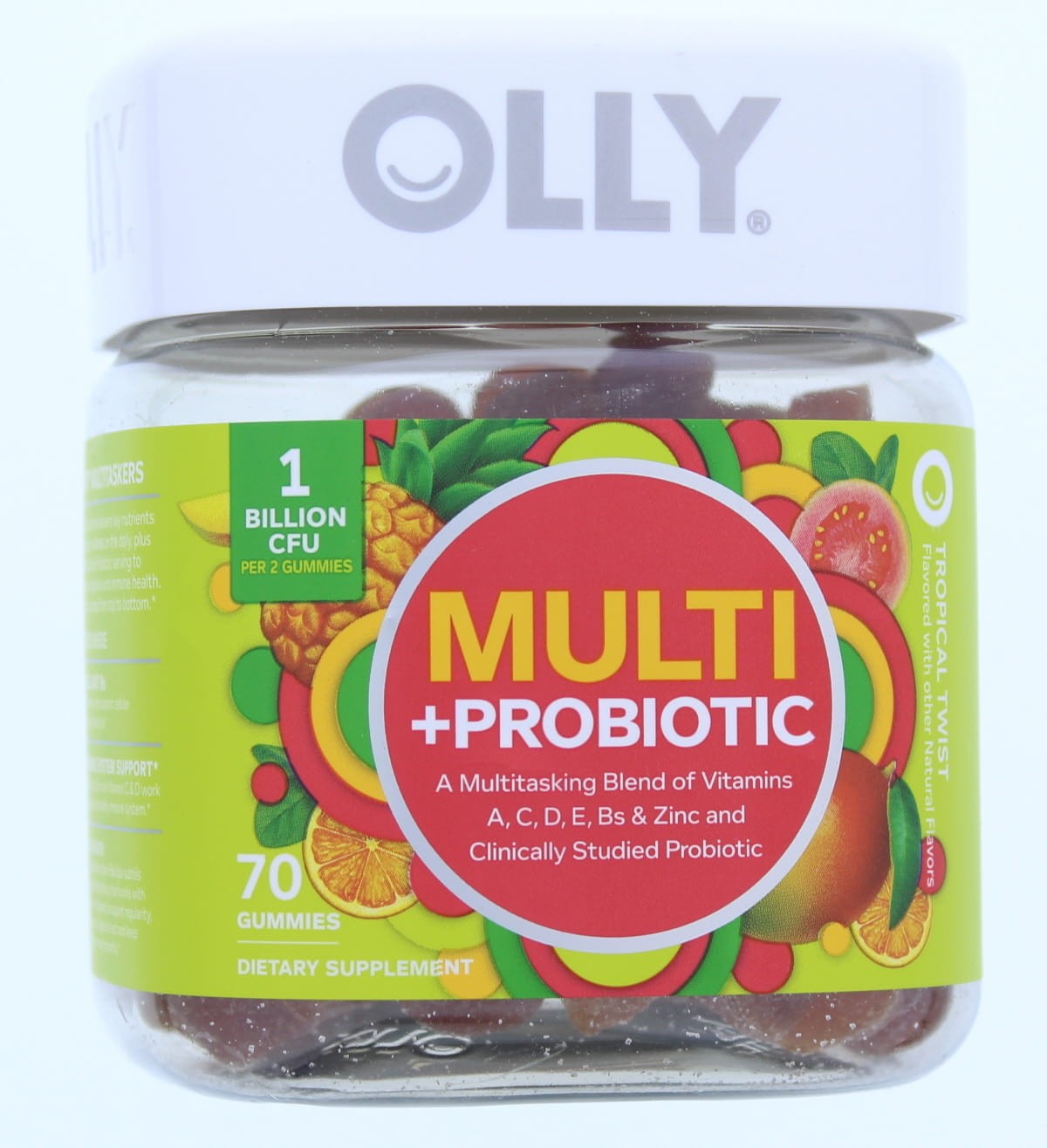 Olly Adult Multi + Probiotic 70 ct Gumies Dietary Supplement 2 Pack