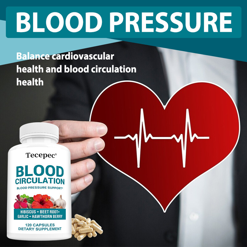 Blood Circulation Supplement – Blood Pressure Support, Heart Health Capsules