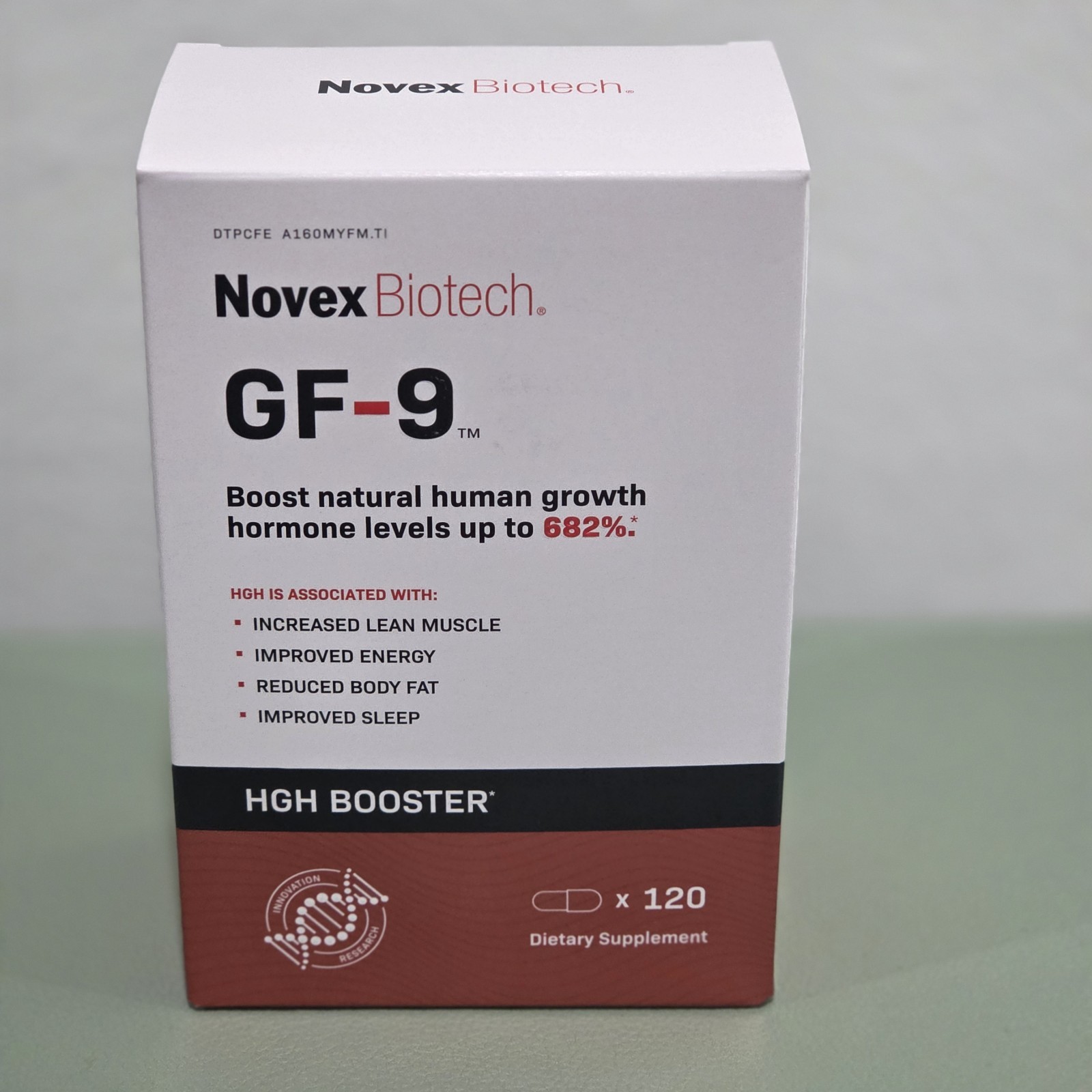 Novex Biotech Growth Factor 9 Dietary Supplement GF-9 120 Caps exp 05/28