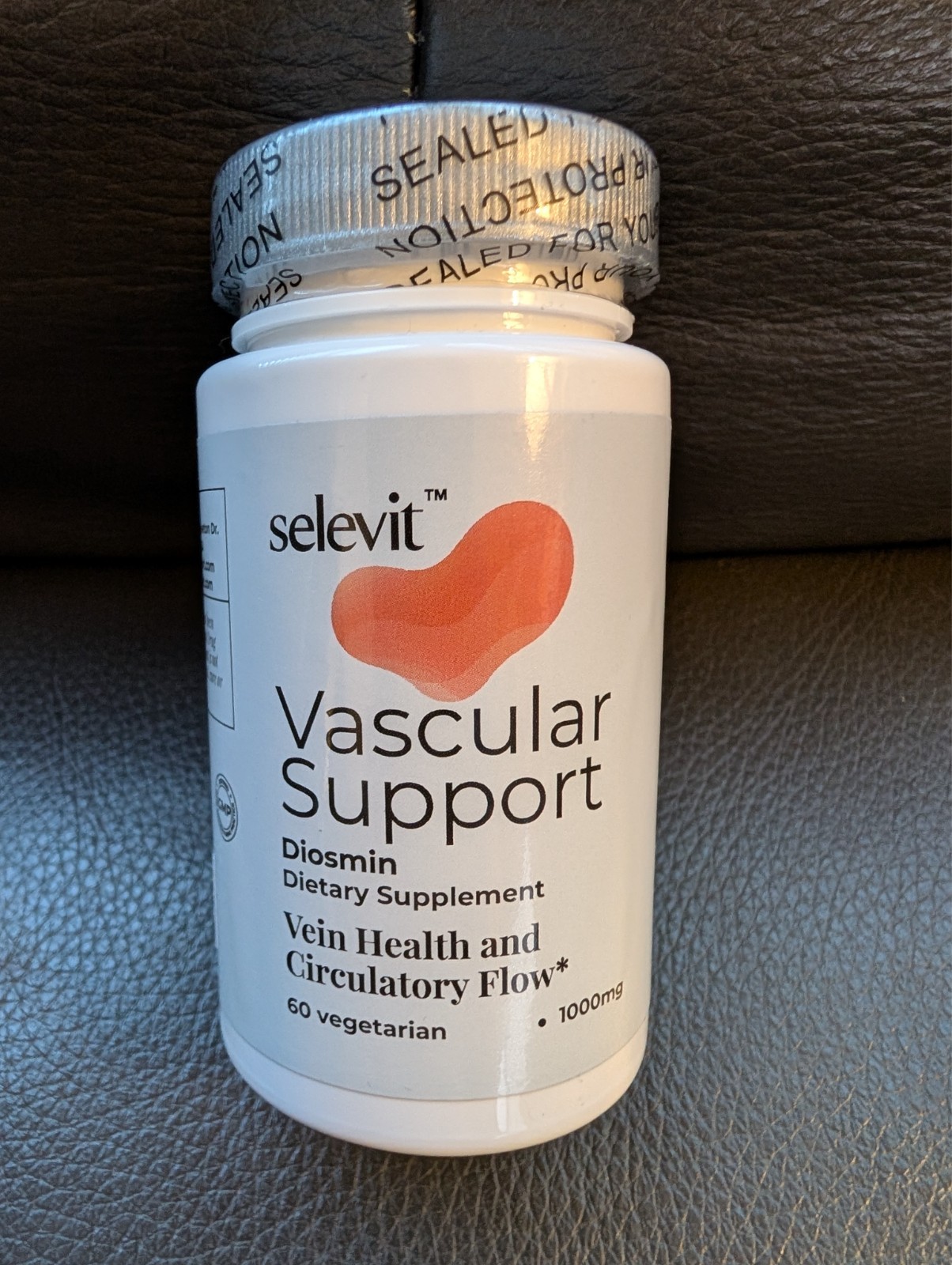Selevit Vascular Support (Diosmin) 1000mg ~ Citrus-Derived, 60ct.