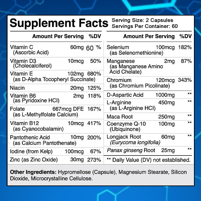 Male Fertility Supplement, Increase Semen Volume, Sperm Count