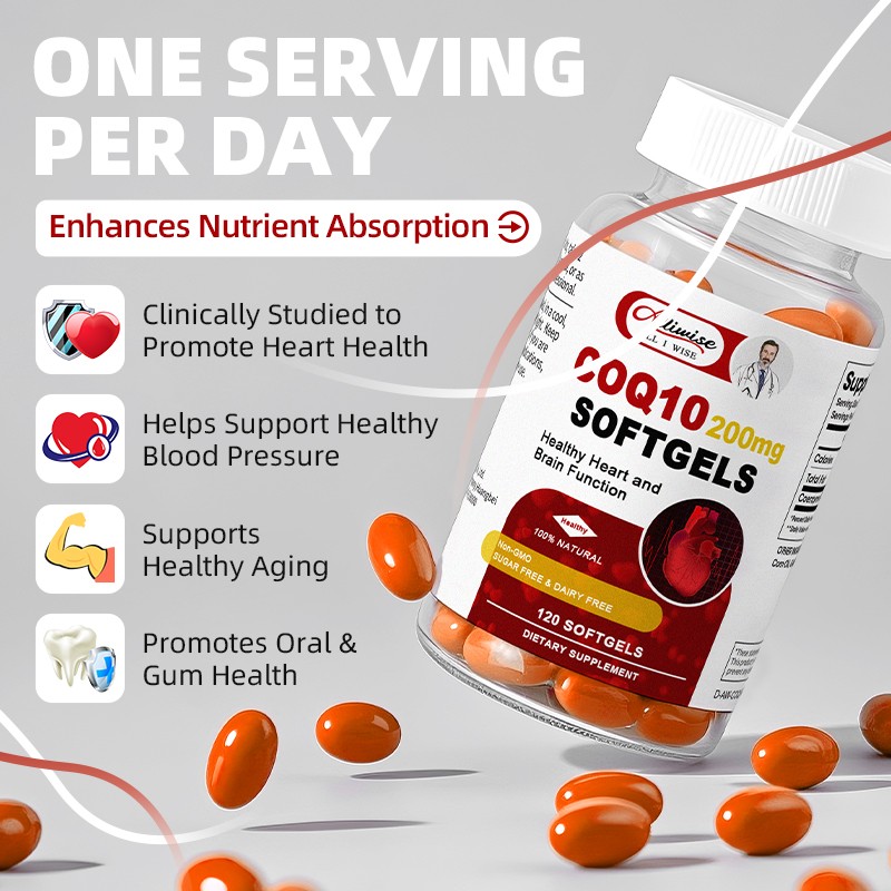 CoQ10 200mg, 240 Capsules, Vegetarian Capsules, Non-GMO (Coenzyme Q10)