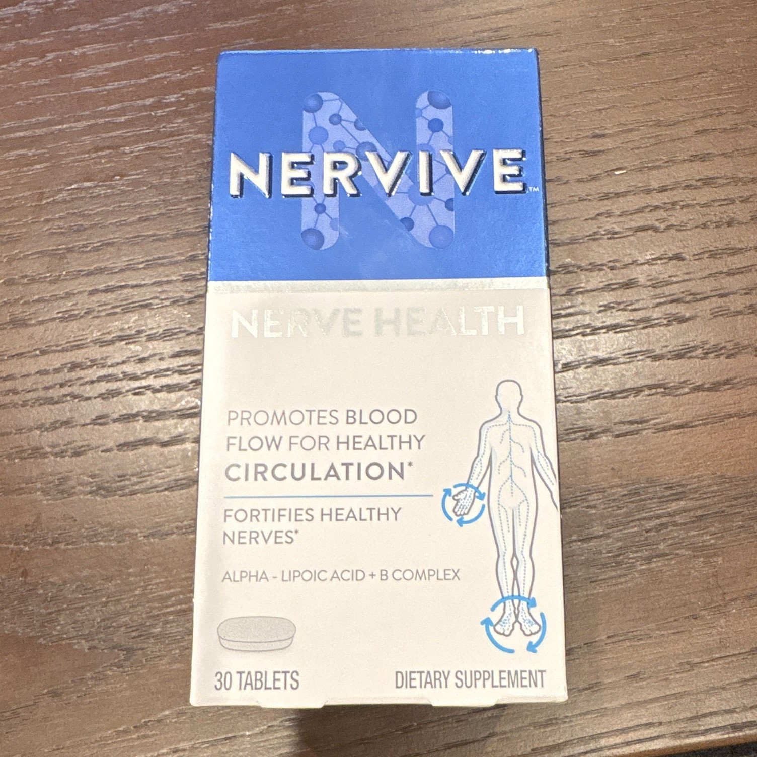 Nervive Nerve Health Tablets Alpha-Lipoic Acid + B Complex 30 Sugar Free