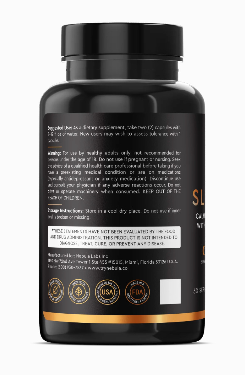 SLEEP MAX: Sleep Aid with Ashwagandha, ZMA, Melatonin, GABA, Lemon Balm and more