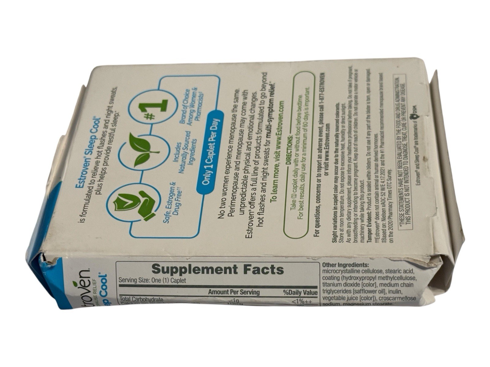 Estroven Menopause Relief Sleep Cool – 30 Caplets – Ex: 5/27