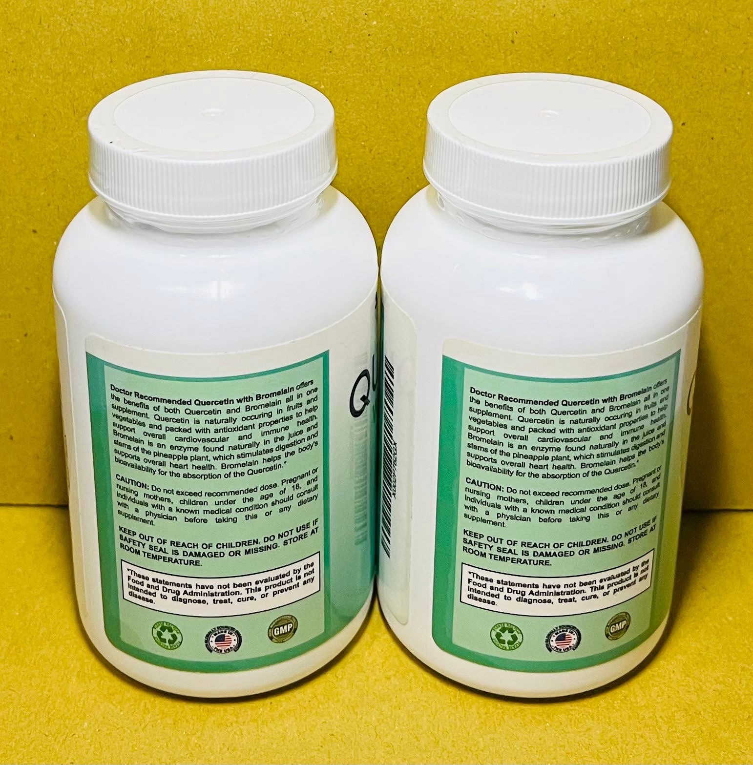 Quercetin with Bromelain 800mg – 120 Veggie Caps – Antioxidant & Immune Support