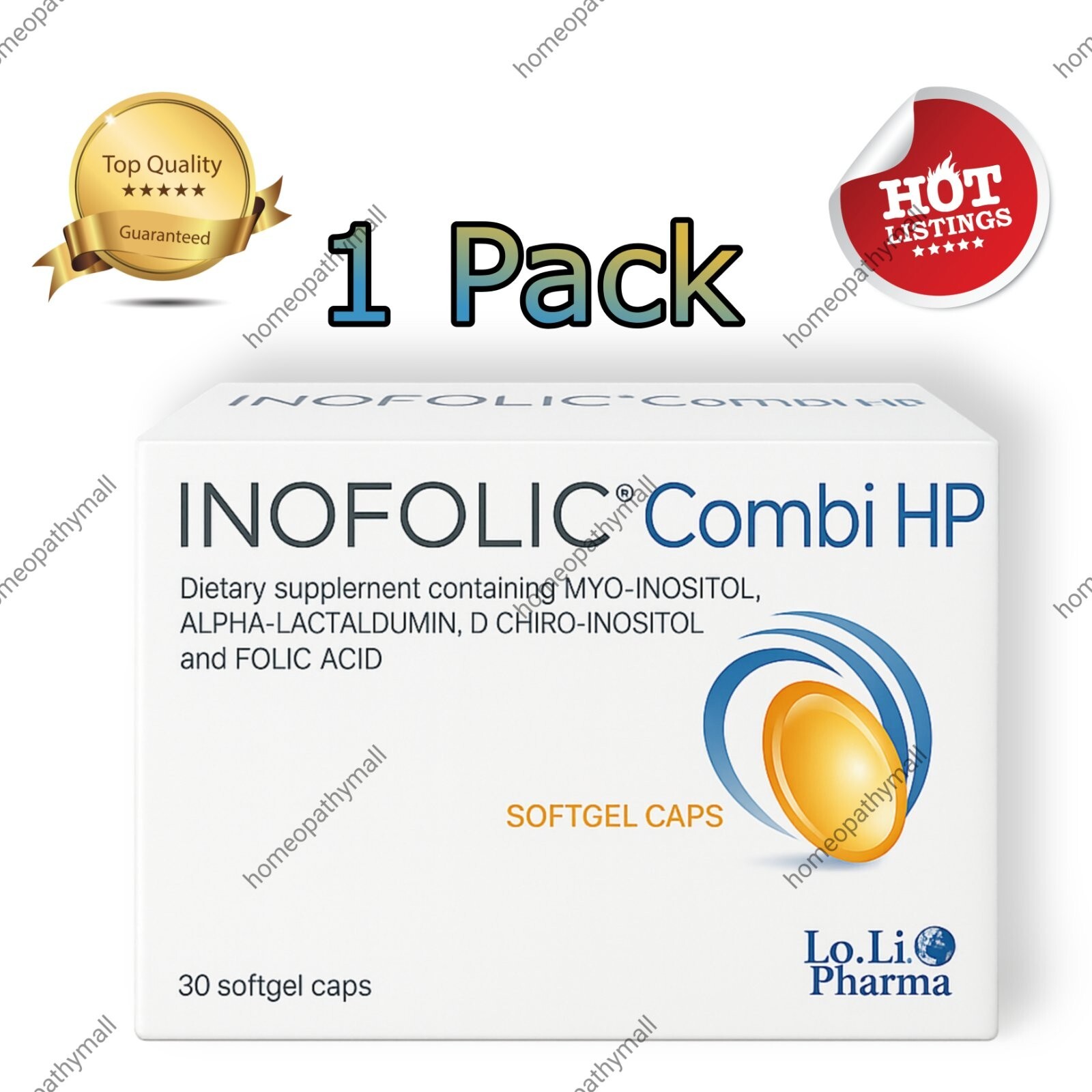 INOFOLIC Combi HP – Women’s Wellness Support – Myo-Inositol, Folate – 30 Caps