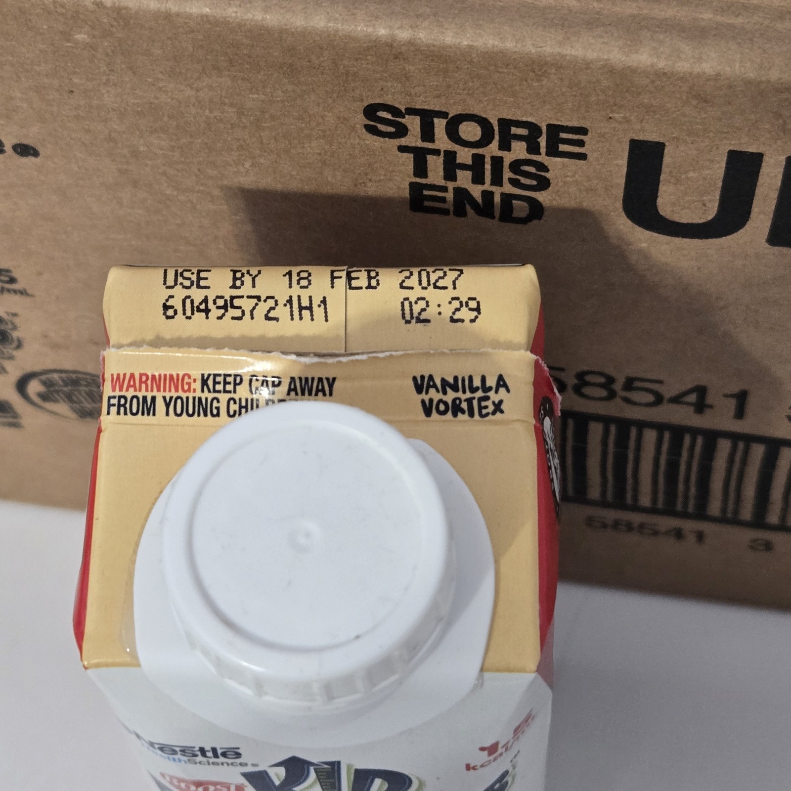 Boost Kid Essentials 1.5 Vanilla Vortex 8oz Cartons 24 Expires 2/27 360 Cals