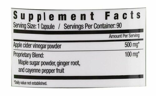 Country Farms Apple Cider Vinegar 500mg Digestive Health Support Capsules 90ct