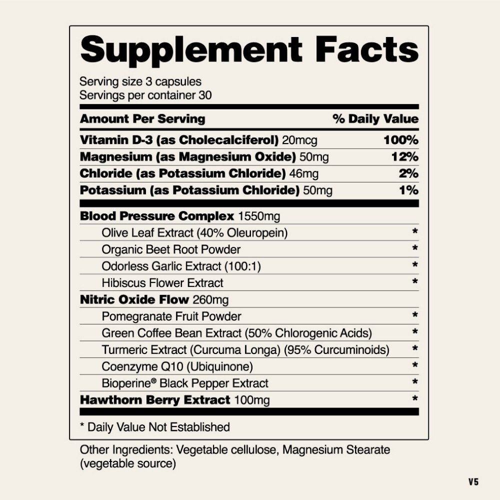 Heart Health Blood Pressure Support Supplement Olive Leaf Extract Capsule 2-Pack