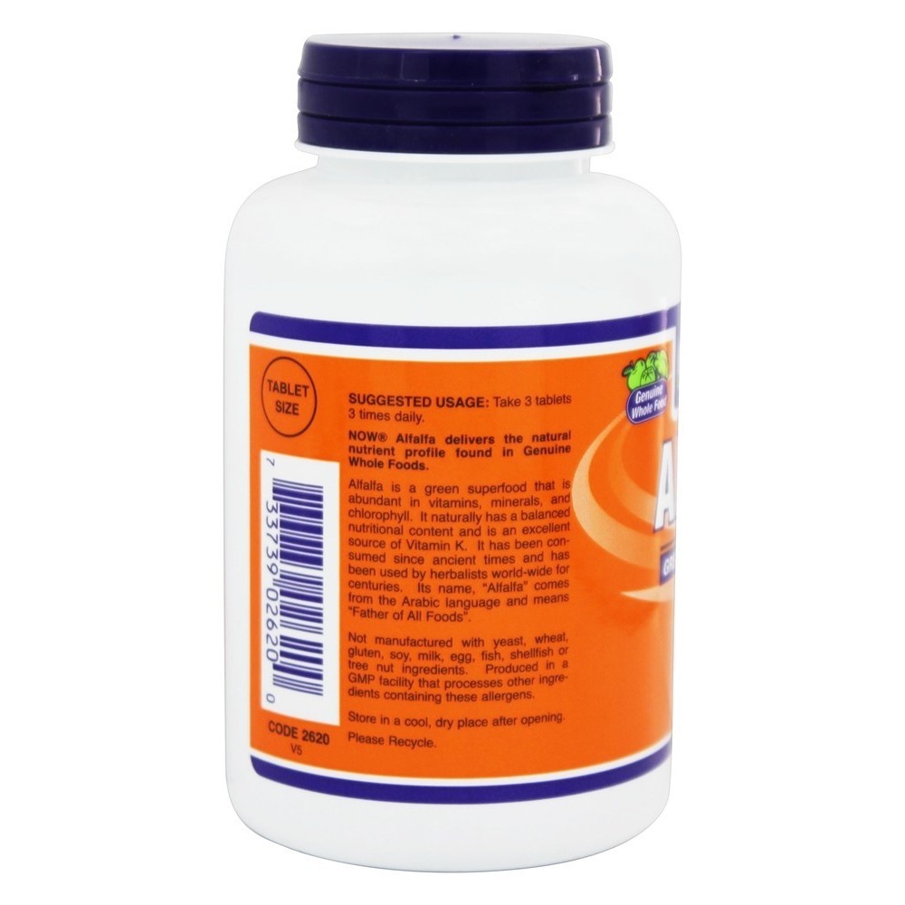 NOW Foods Alfalfa Green Superfood 10 Grain 650 mg., 250 Tablets