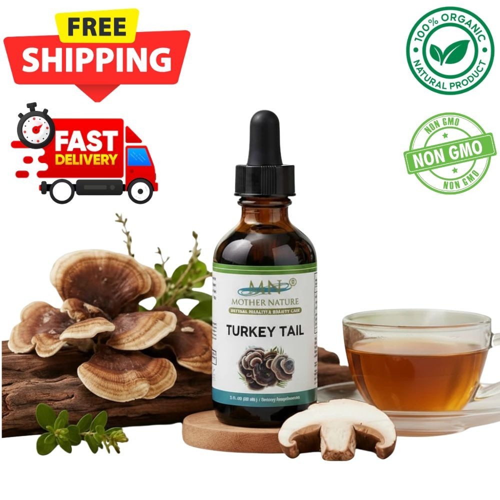 Mother Nature Turkey Tail Immune System Dietary Supplements – 60 ML
