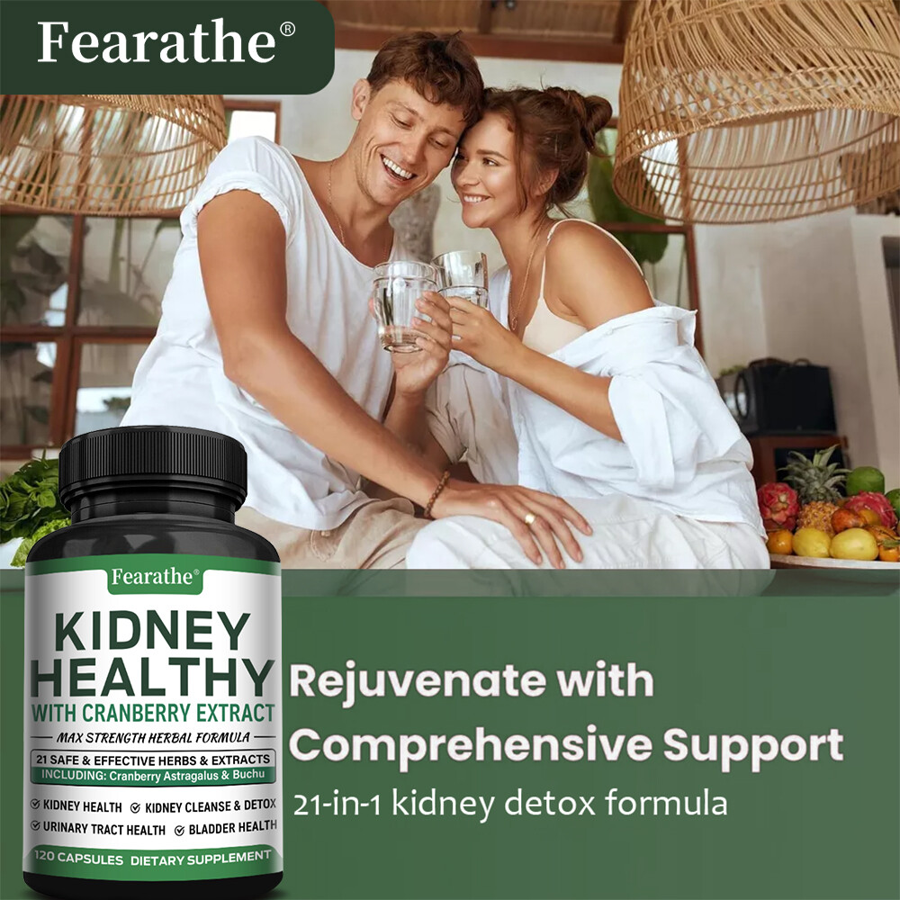 Kidney Health Cleanse Support Detox Natural Supplement High Quality