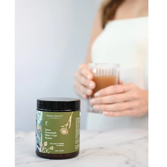 New Edible Beauty Australia Inner Essentials Skin + Gut Renew 120g