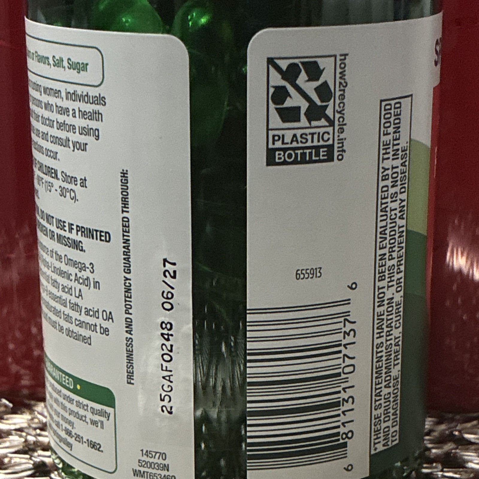 Spring Valley Flaxseed Oil 1000mg Heart Health 100 Softgels Hexane-Free