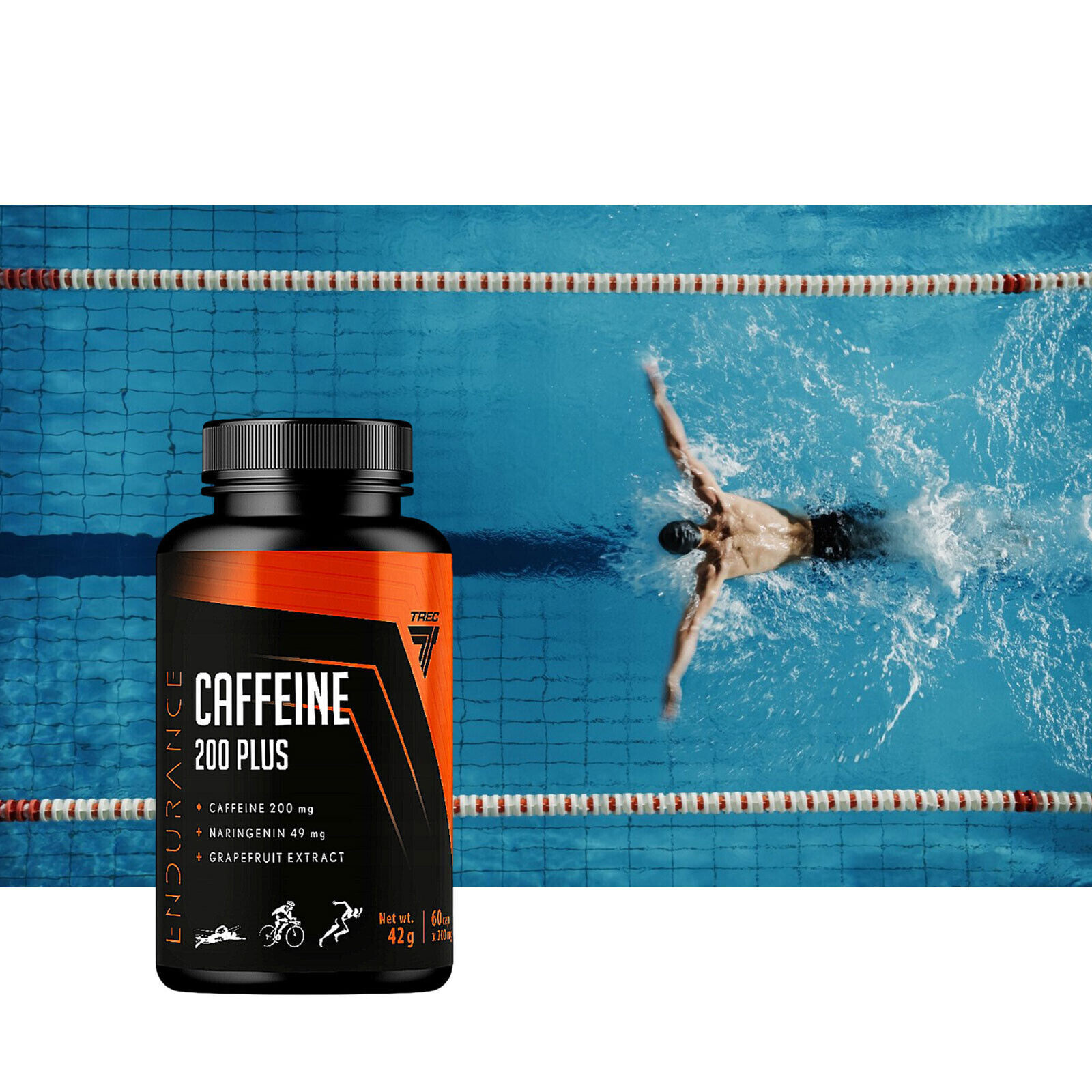 CAFFEINE 200 PLUS – Fast fat burning, focus, endurance, energy, concentration