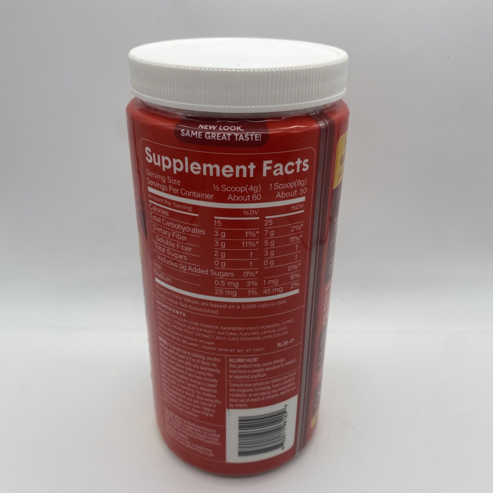 Bellway Raspberry Lemon Super Fiber + Fruit 8.3 Oz – EXP 10/2027