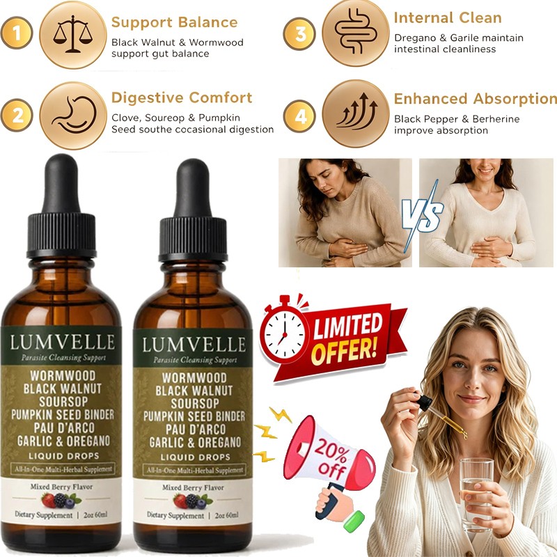 LUMVELLE Wild Harvested Wormwood Herbal Liquid Botanical Supplement Drops HOT
