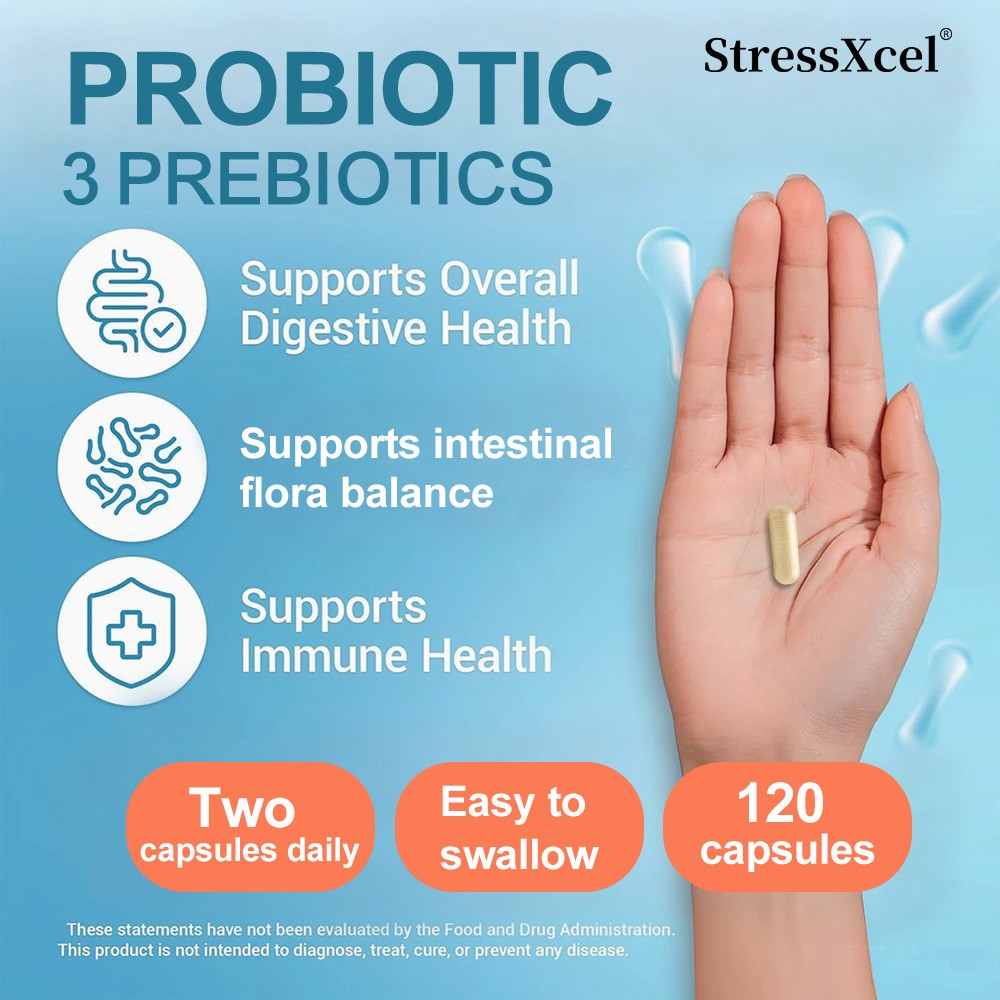 Probiotics 120 Billion CFUs 18 Strains 3 Prebiotics Digestive Enzymes For Unisex