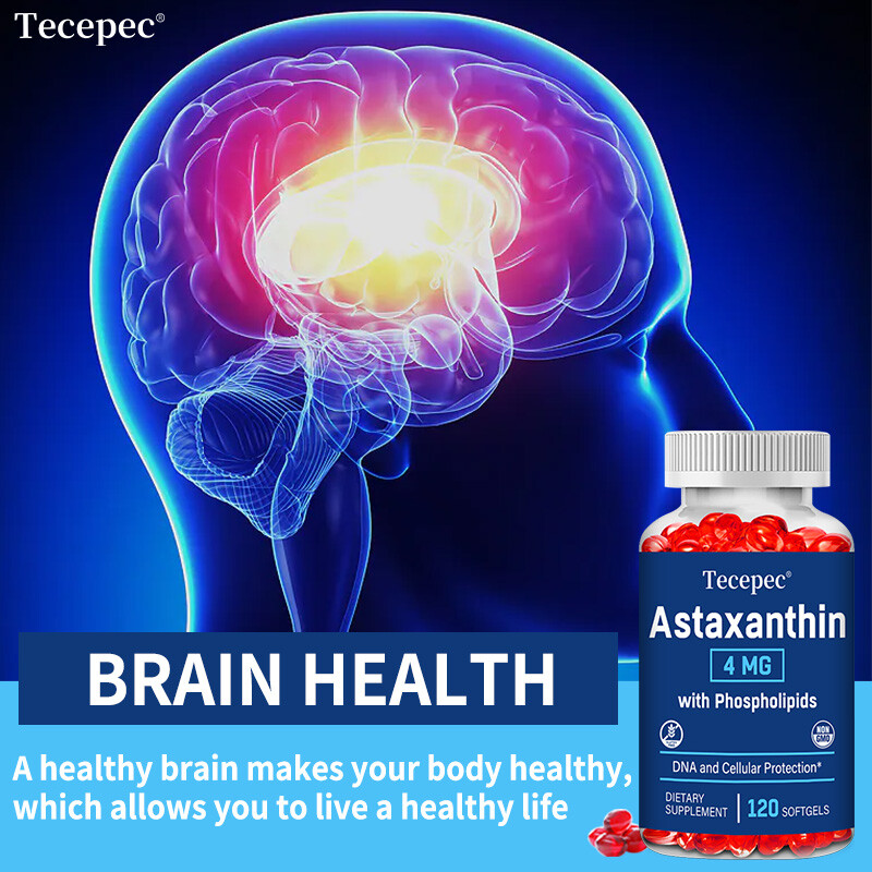 Astaxanthin 4mg with Phospholipids – Premium Supplement | Heart & Eye Health