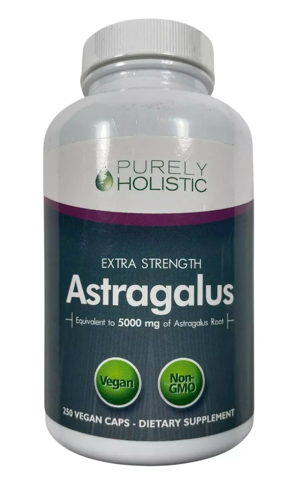 Purely Holistic Astragalus Astralgus – 5000 mg 250 capsules – Exp 12/26