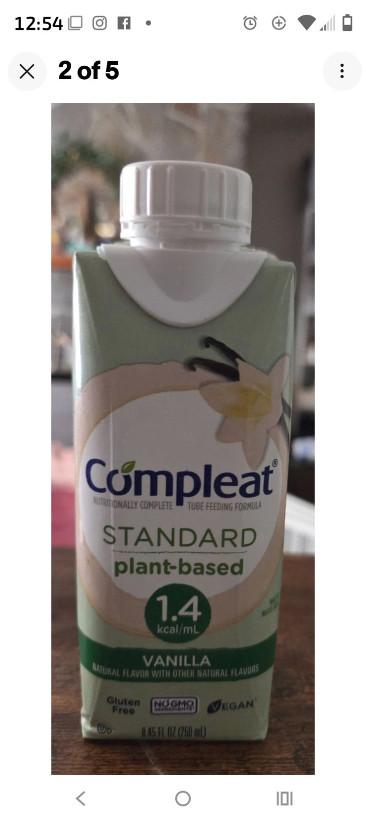Nestle Compleat Standard 1.4 Tube Feeding Formula Vanilla 8.45 oz – Case of 24