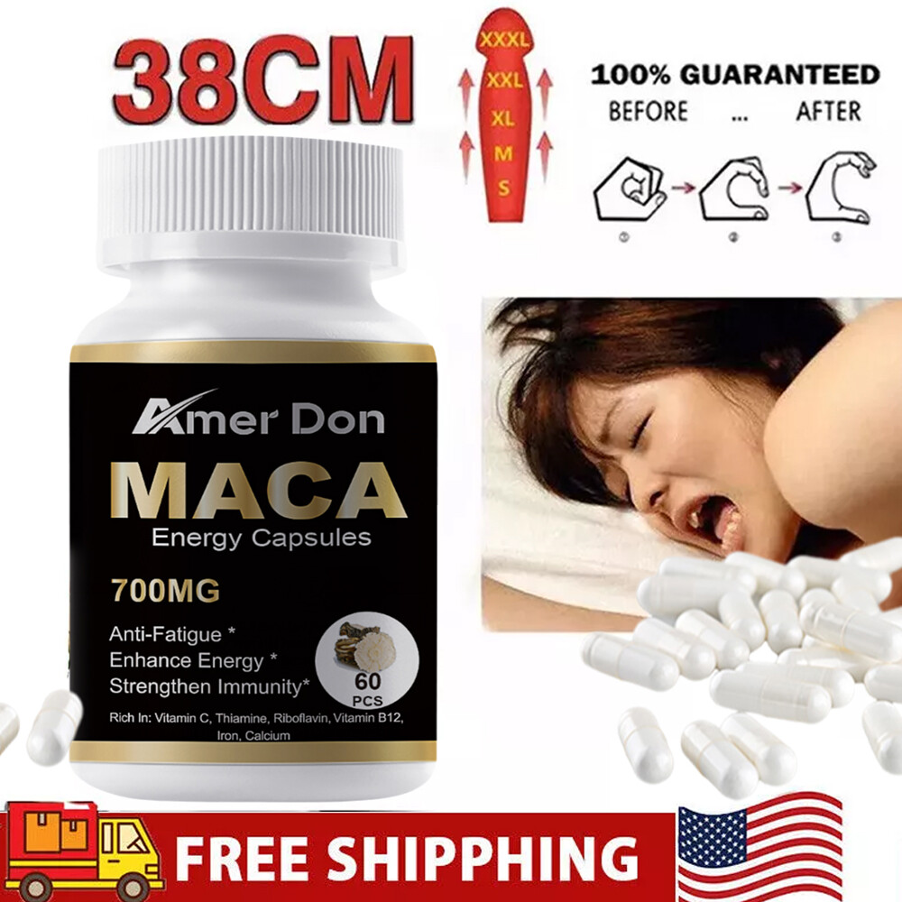 Maca Root 700mg Highest Potency Supports Desire Stamina Power Energy 60 Pills