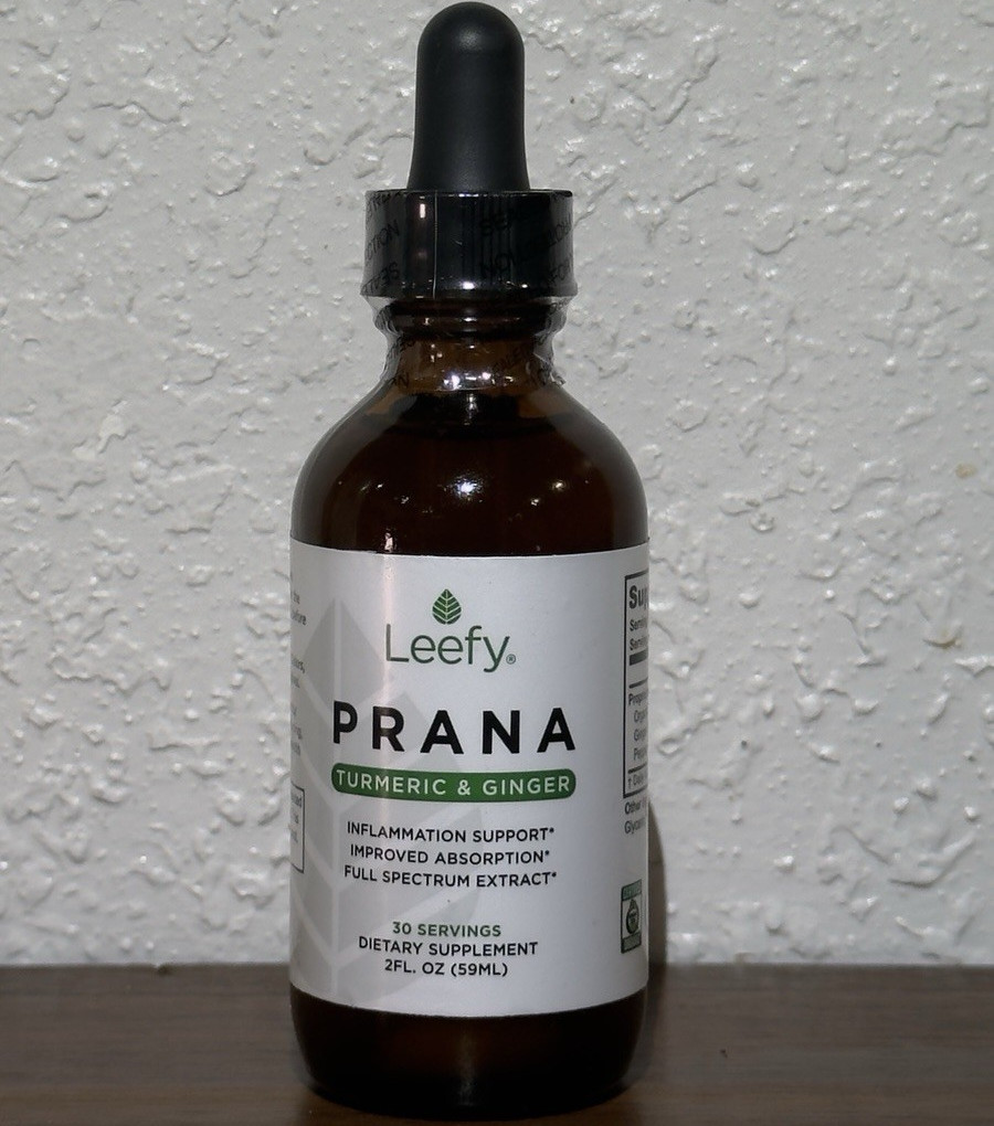 Leefy PRANA Turmeric & Ginger Liquid Drops Inflammation Support 2 fl oz