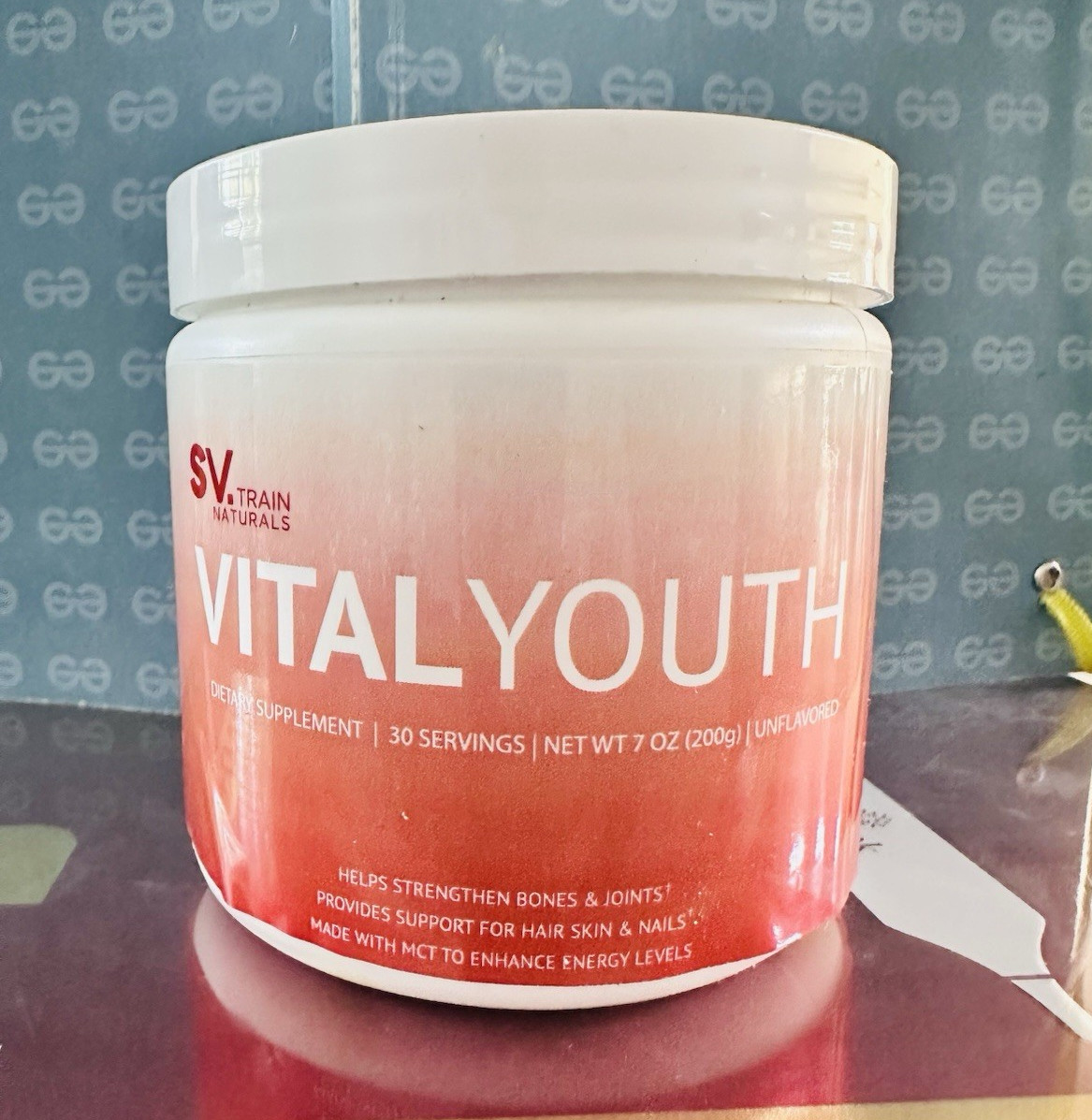 SV Train Naturals VitalYouth Collagen Powder Unflavored 7 oz 30 Servings