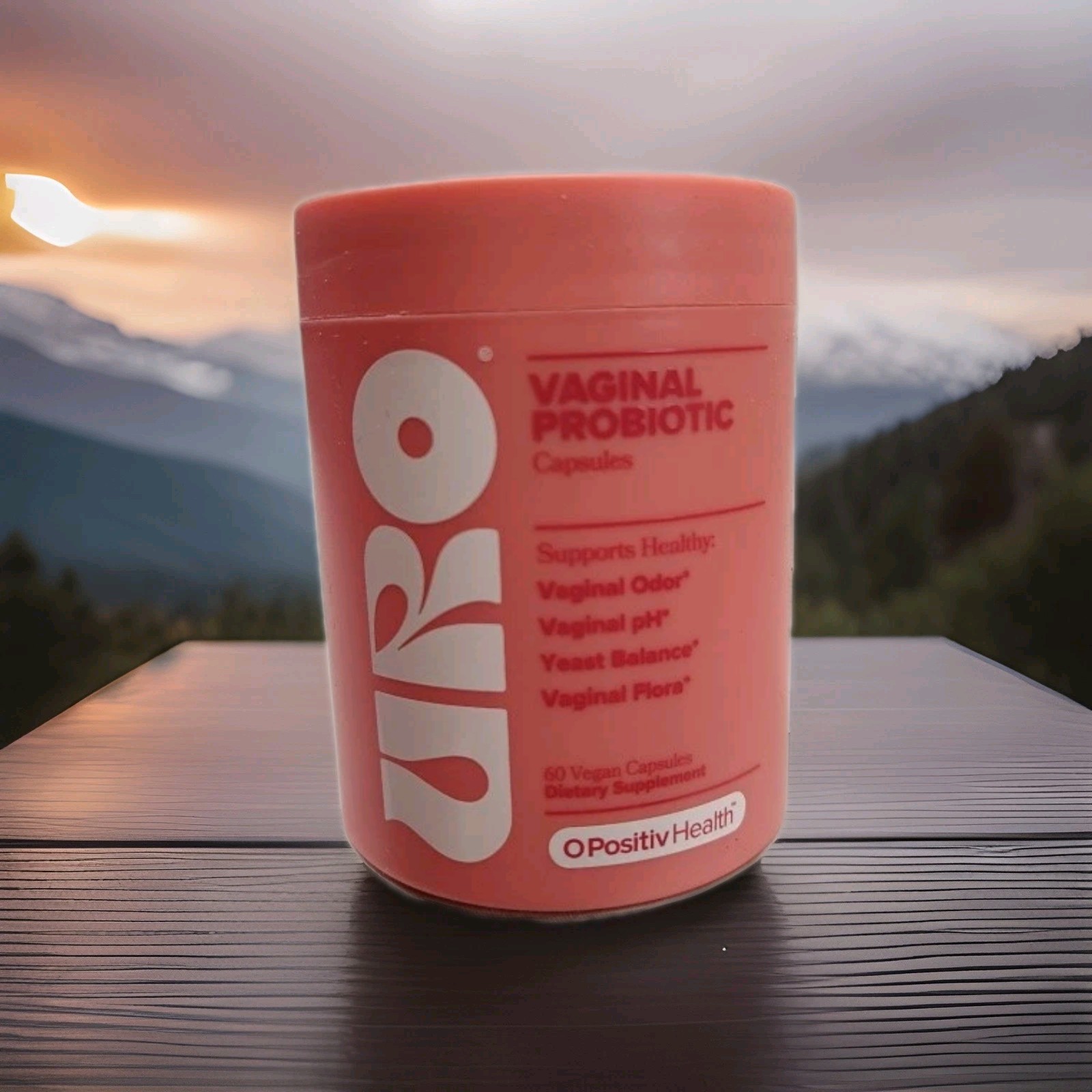 O Positiv URO Vaginal Probiotic Capsules 60 Vegan Gluten-Free XOS Acidophilus