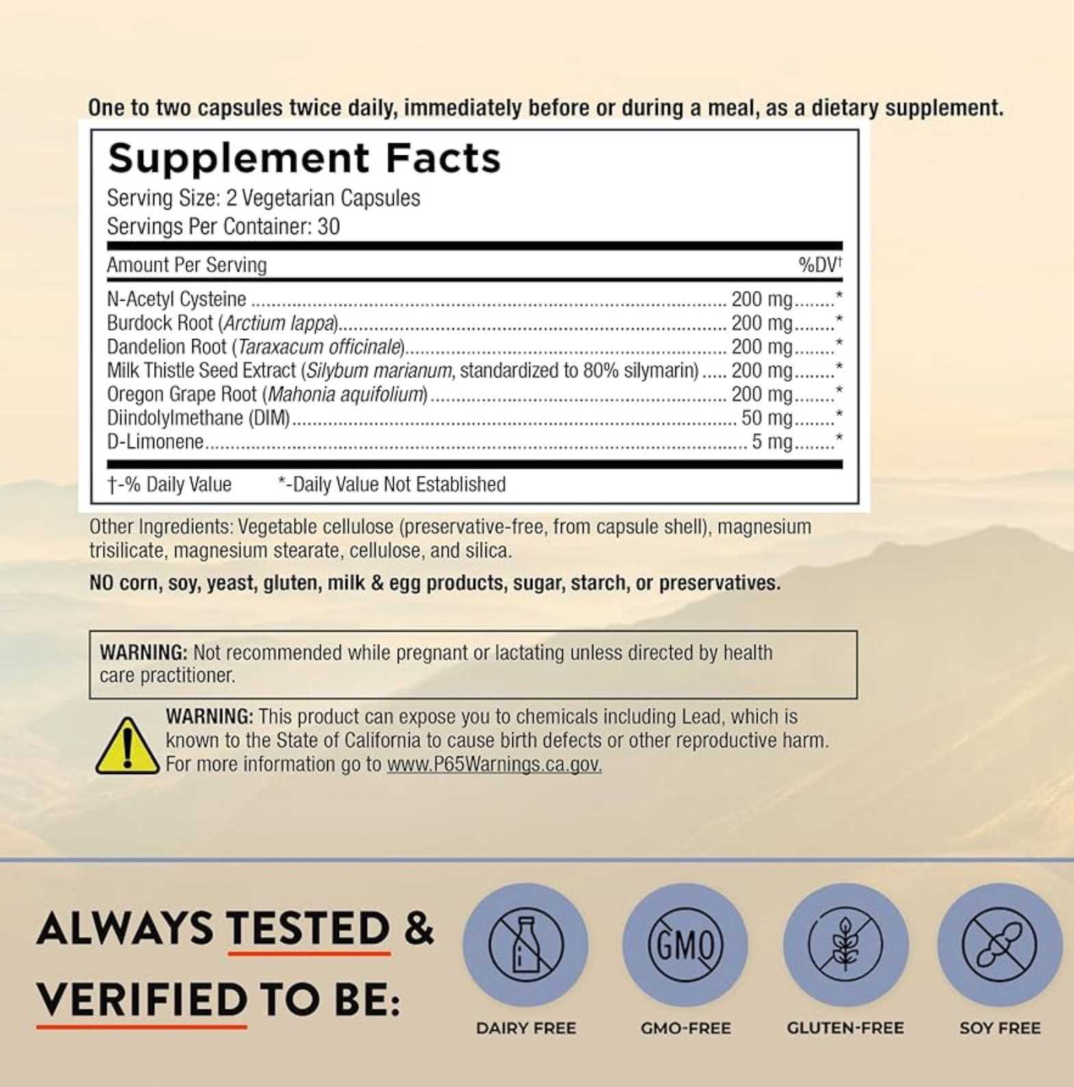 D-tox Dietary Supplement 30 Day Supply