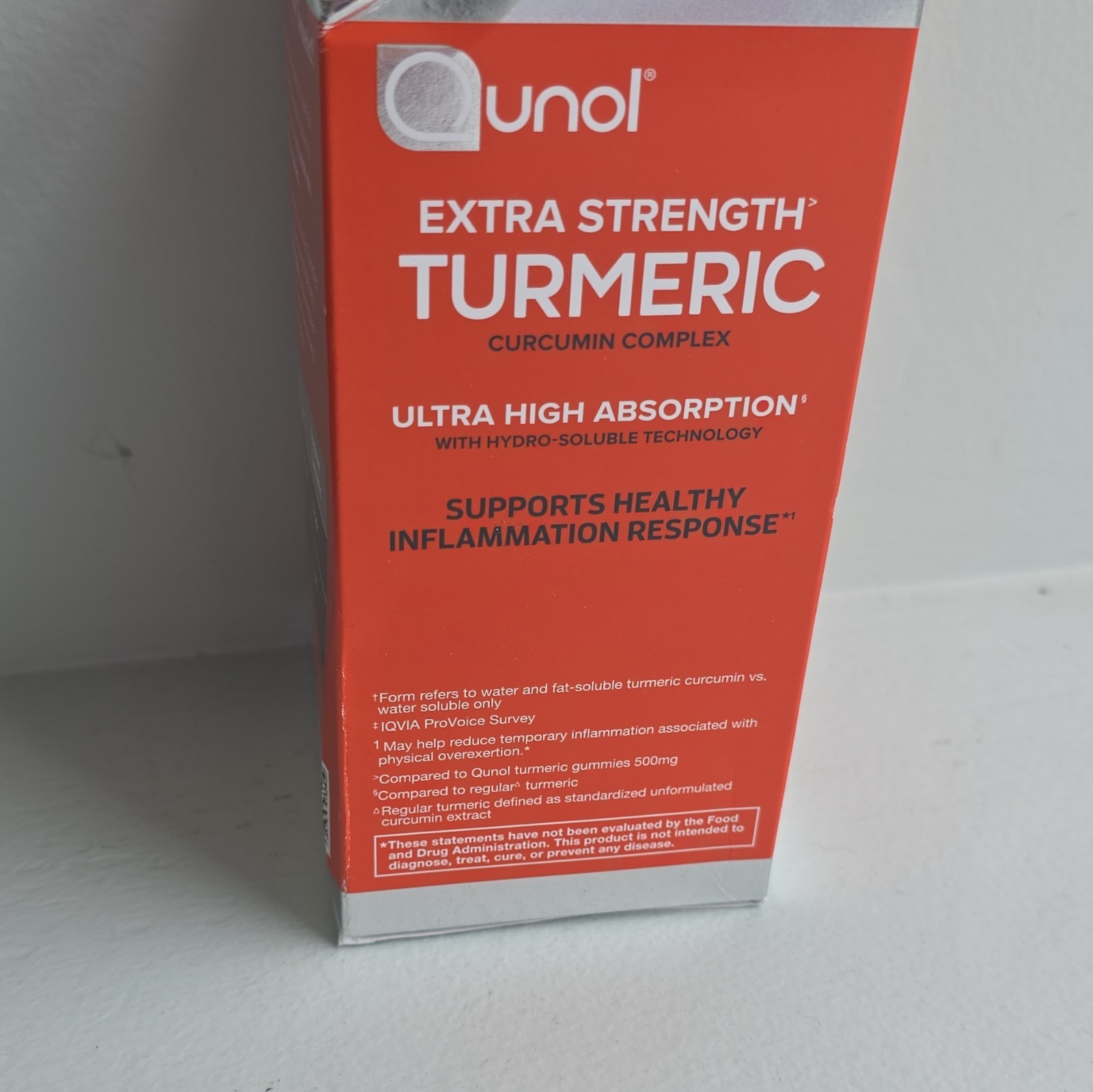 Qunol Extra Strength Turmeric Curcumin Complex 1000mg 120 Caps Gluten-Free 04/29