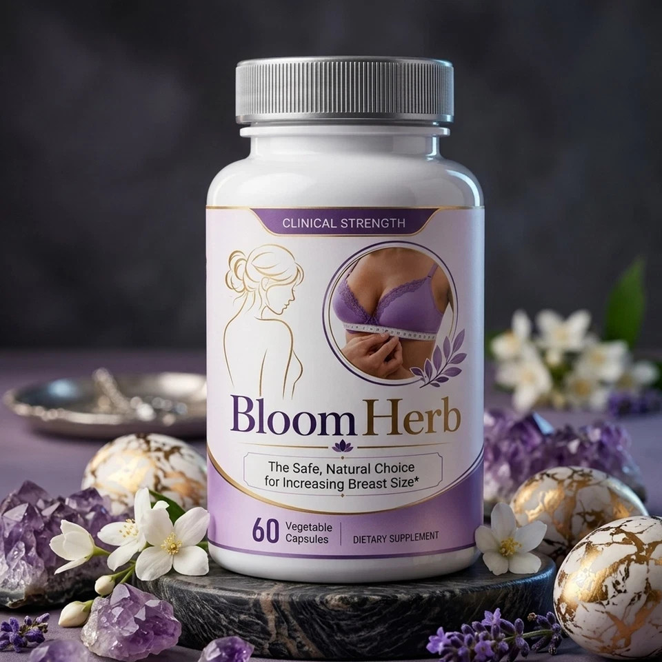 Bloom Herb Capsule Natural Breast Enhancement Support Herbal Supplement 60 Count