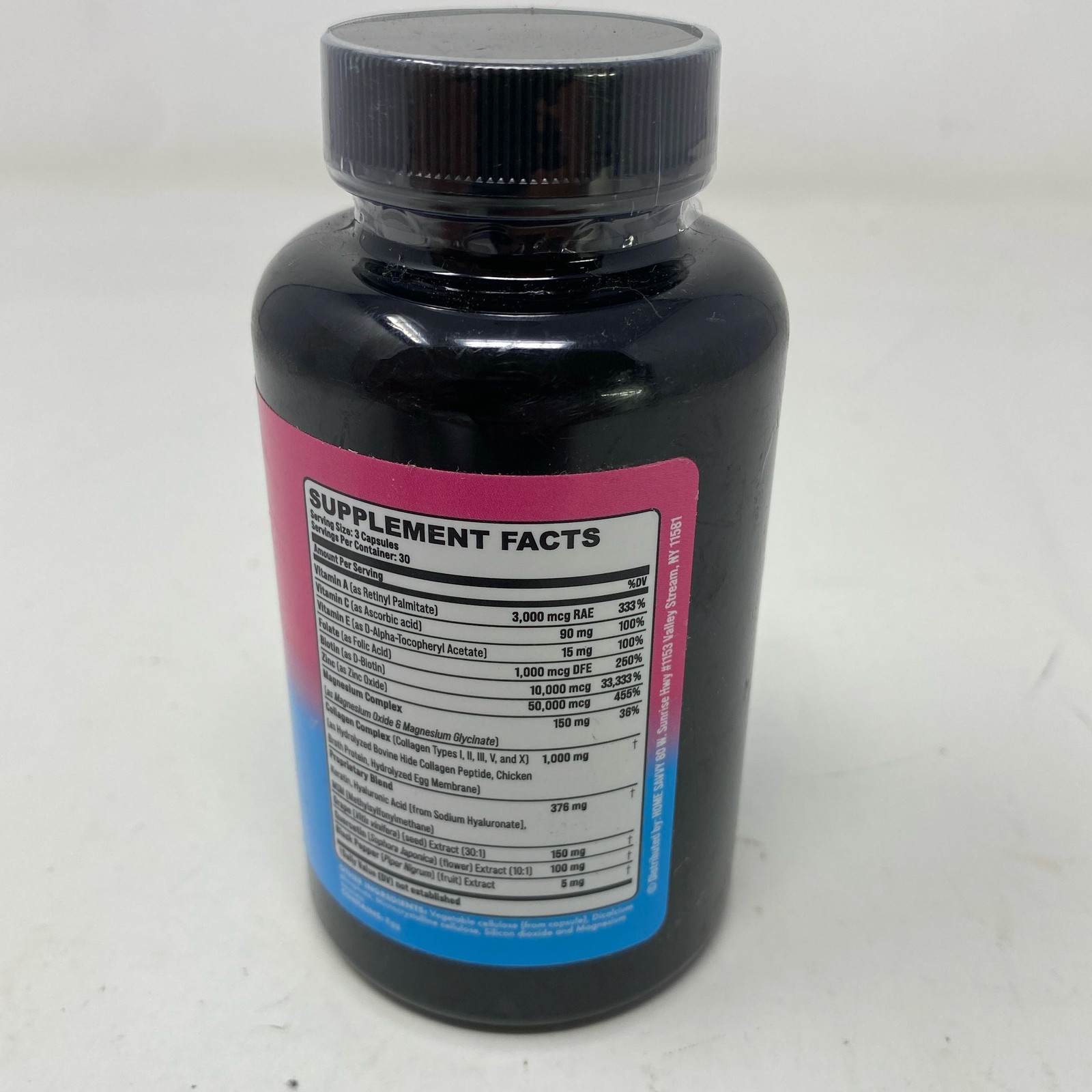 Zoyava Collagen Types I-V & X + Biotin & HA, 90ct Capsules