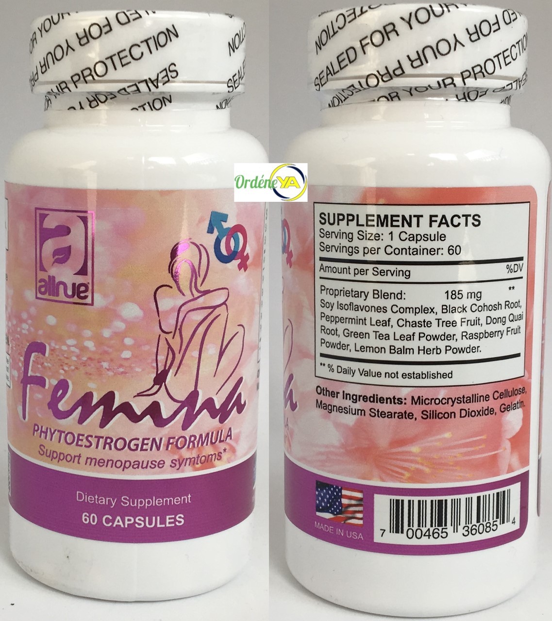 Femina Phytoestrogen Formula 60 Cap Control Menopause Woman Menopausia