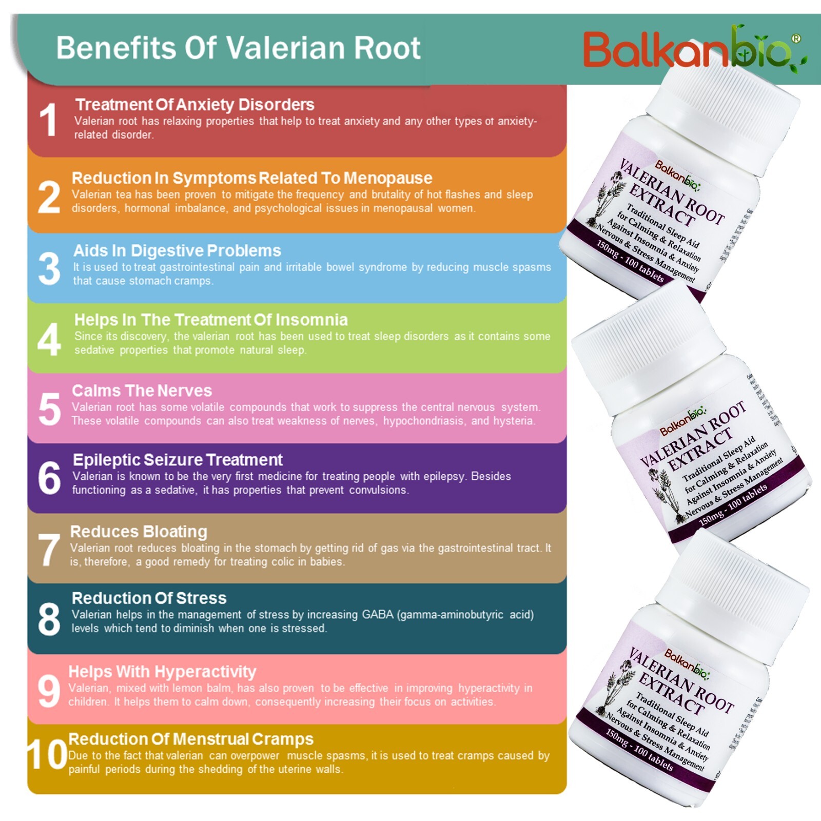 Valerian Relax Sleep Calming Stress Valerian Root Extract Vegan 300 Tablet