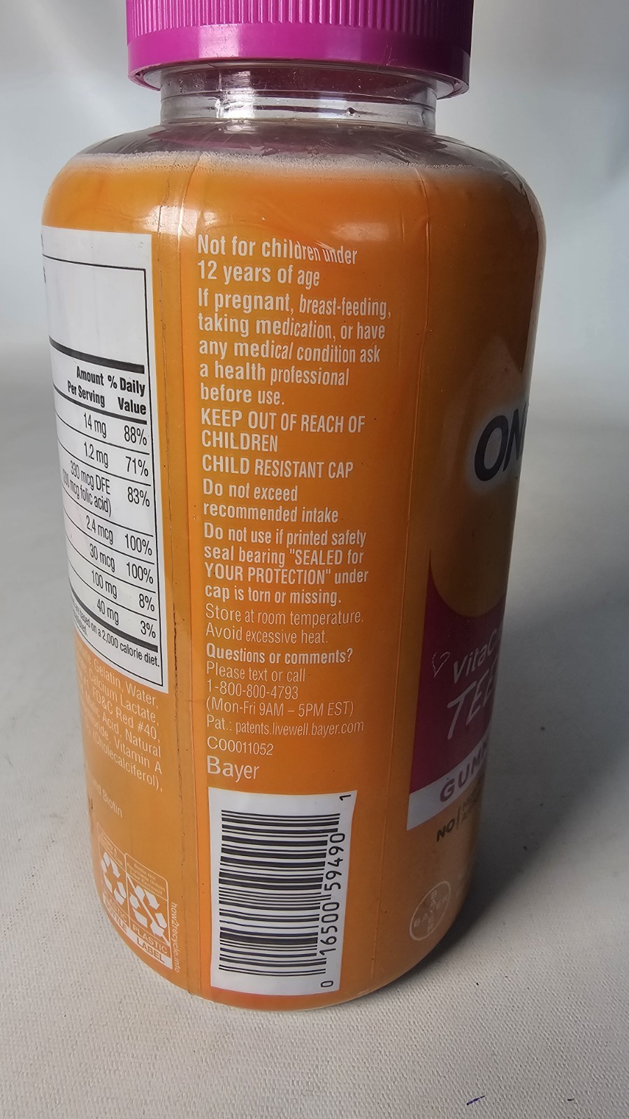 One A Day For Her Teen Multivitamin Gummies- 150 Ct Exp: 12/2026