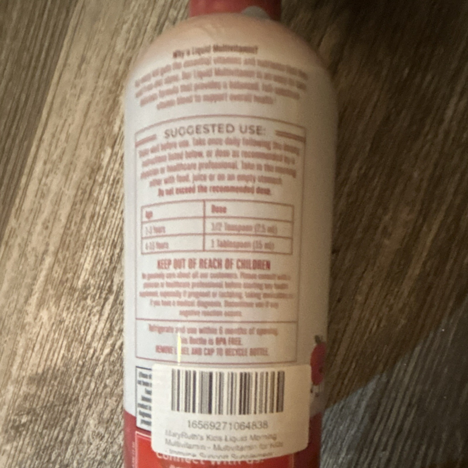 MaryRuth’s Multivitamin Vegan Sugar Free Gluten Free Apple Berry Blast 15.22 fl…