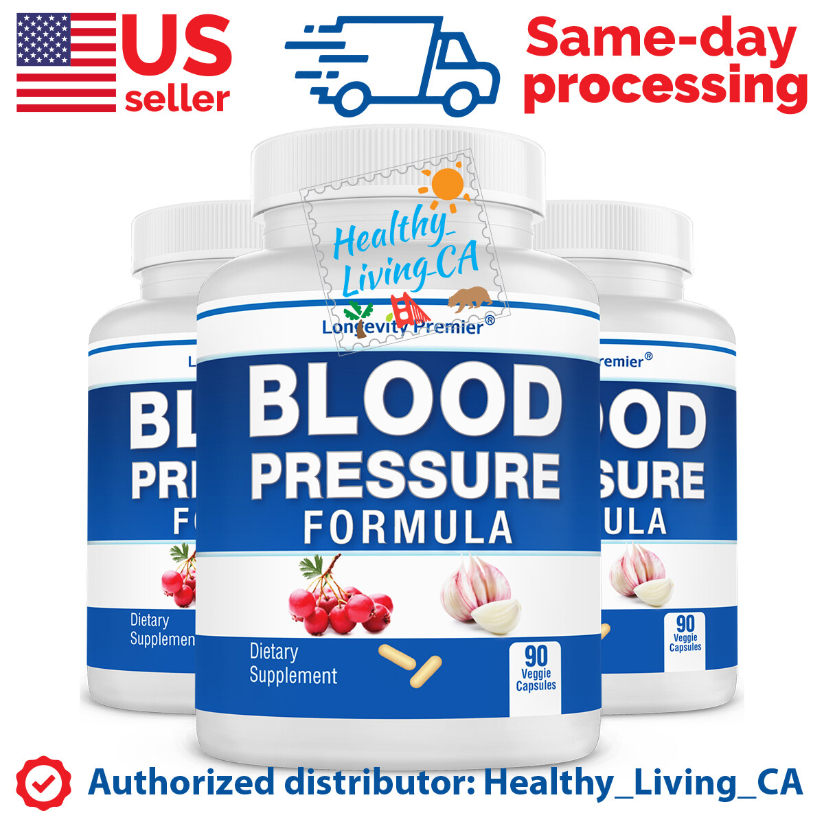 [Value bundle] Longevity Blood Pressure Formula 90 Capsules 3 bottles