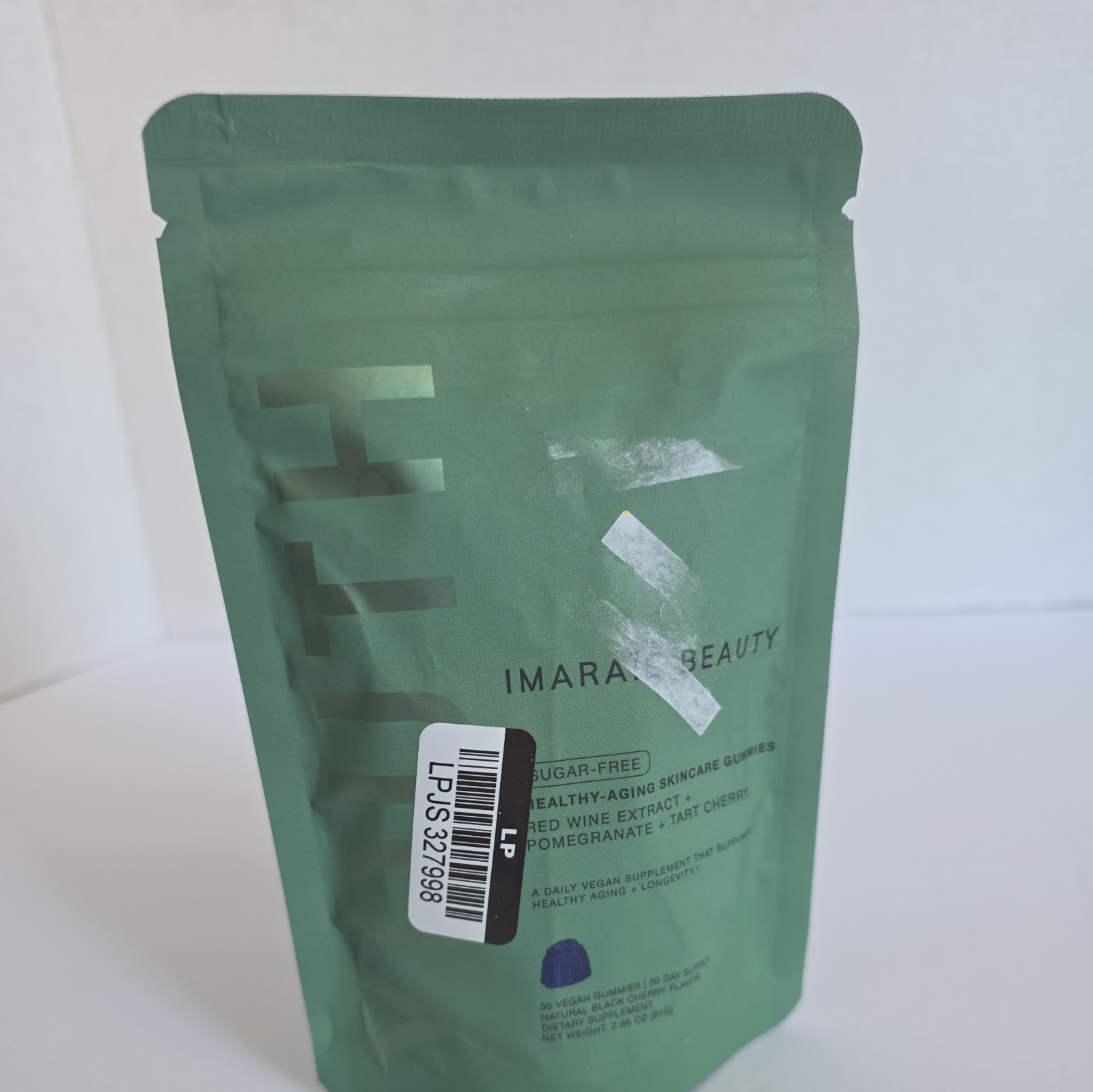 Imaraïs Beauty Youth Skincare Gummies Sugar-Free Vegan Black Cherry 30ct
